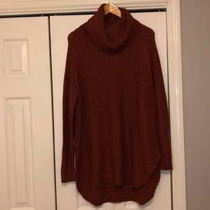 Red Turtleneck Sweater